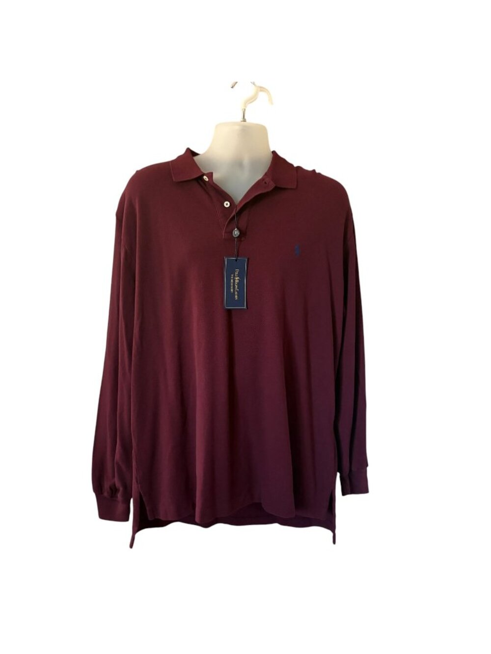 Polo Ralph Lauren Mens Long Sleeve The Mesh Shirt Vintage 90s Large NWT